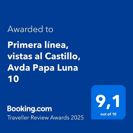 Primera Linea, Vistas Al Castillo, Avda Papa Luna 10 Apartment